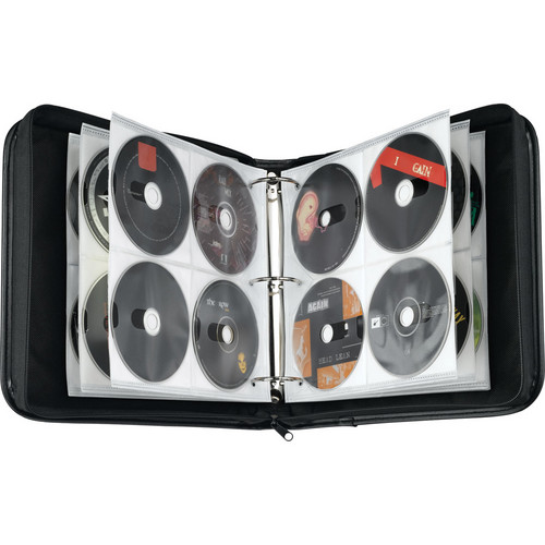 Case Logic 208-Disc Nylon CD / DVD Binder (Black)