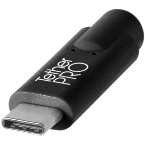 Tether Tools TetherPro USB Type-C Male to 5-Pin Mini-USB 2.0 Type-B Male Cable (15', Black)