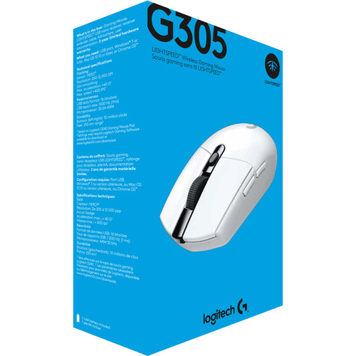 Logitech G G305 LIGHTSPEED Wireless Mouse (White)