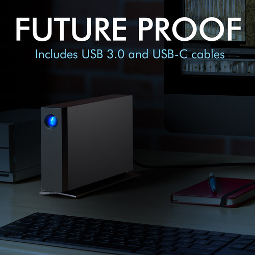 LaCie 4TB d2 Professional USB 3.1 Type-C External Hard Drive