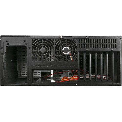 iStarUSA D Storm Series D-400-6SE 4U Compact Stylish Rackmountable Chassis (Silver Bezel)