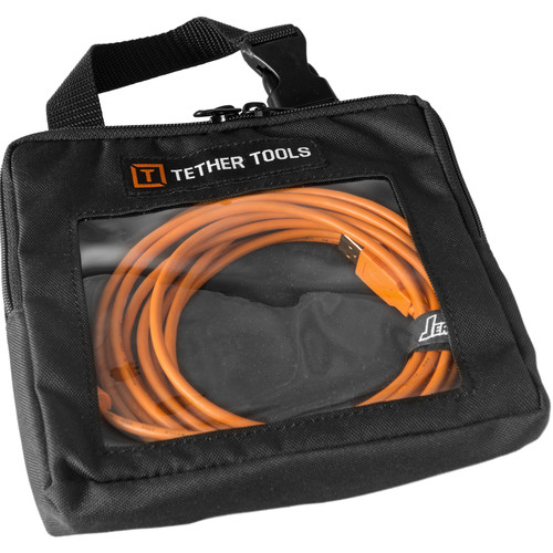 Tether Tools Starter Tethering Kit with USB 2.0 Type-A to Mini-B 5-Pin Cable (15', Orange)