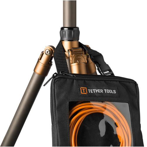 Tether Tools Starter Tethering Kit with USB 2.0 Type-A to Mini-B 5-Pin Cable (15', Orange)