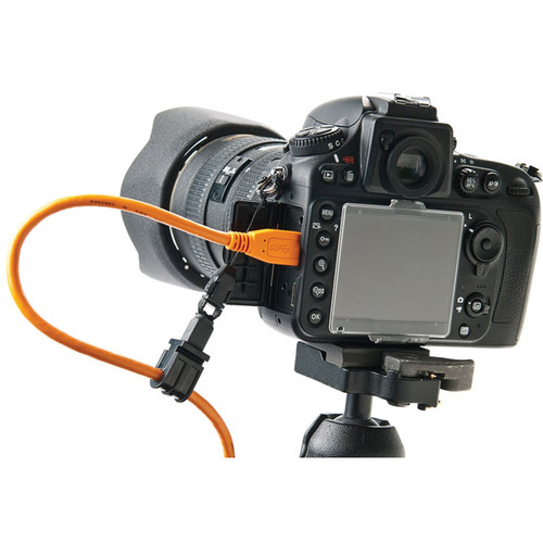 Tether Tools Starter Tethering Kit with USB 2.0 Type-A to Mini-B 5-Pin Cable (15', Orange)