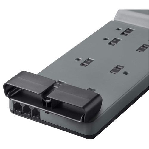Belkin 8-Outlet Home and Office Surge Protector with Telephone Protection (Black, 6')