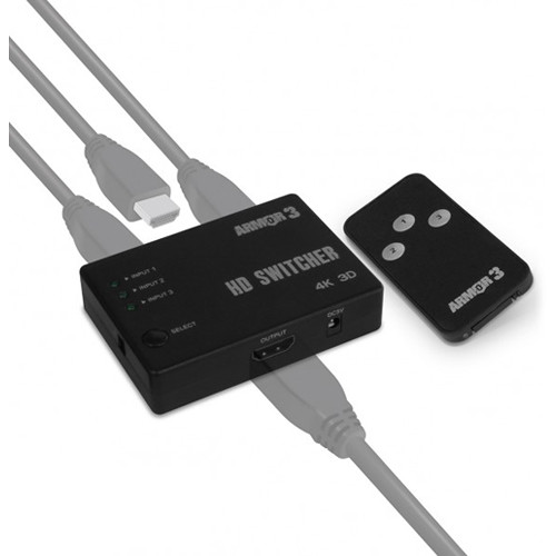 HYPERKIN Armor3 ReadyHub 3-Port HD Switcher for Game Consoles and Devices