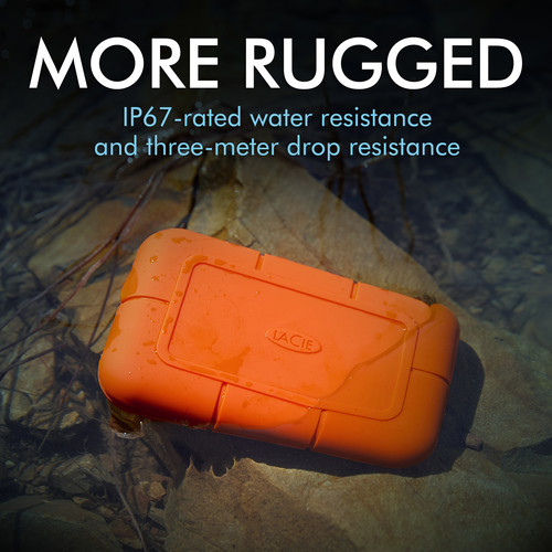 LaCie 1TB Rugged USB 3.2 Gen 2 Type-C External SSD