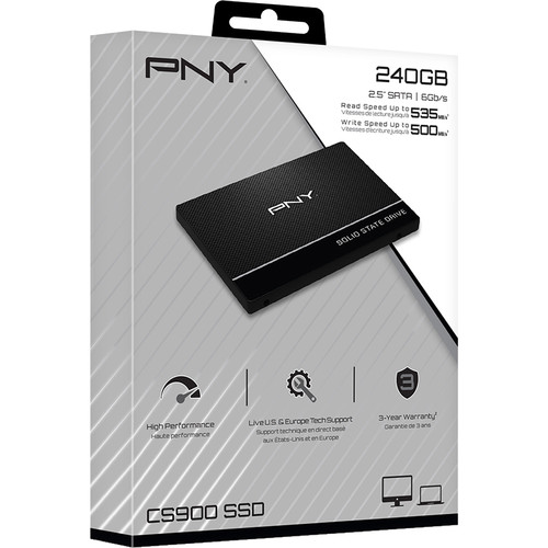 PNY Technologies 240GB CS900 SATA III 2.5" Internal SSD