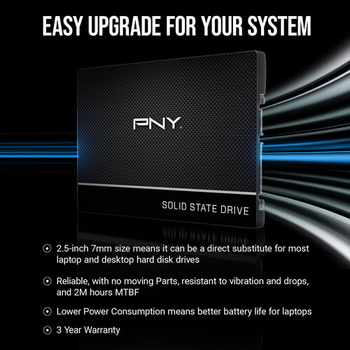 PNY Technologies 480GB CS900 SATA III 2.5