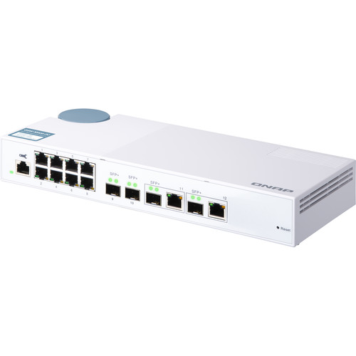 QNAP QSW-M408-2C 12-Port Gigabit Managed Switch with 10G SFP+ & Combo Ports