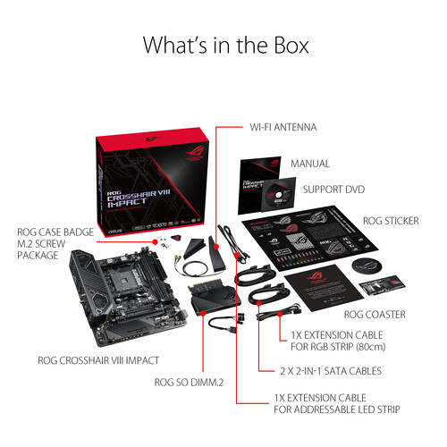 ASUS ROG Crosshair VIII Impact AM4 Mini-DTX Motherboard