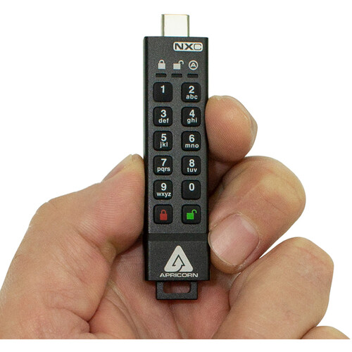Apricorn 16GB Aegis Secure Key 3NXC Encrypted USB Type-C Flash Drive