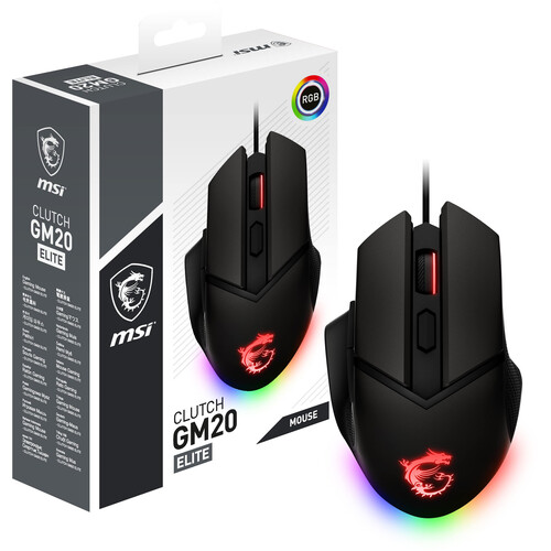 MSI Clutch GM20 Elite Gaming Mouse (Black)