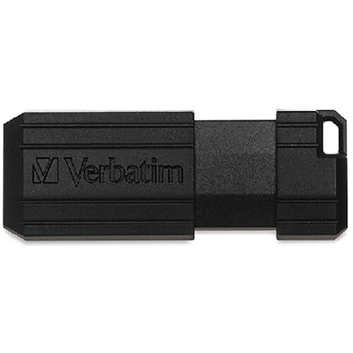 Verbatim 64GB PinStripe USB Flash Drive (Black, 10-Pack)
