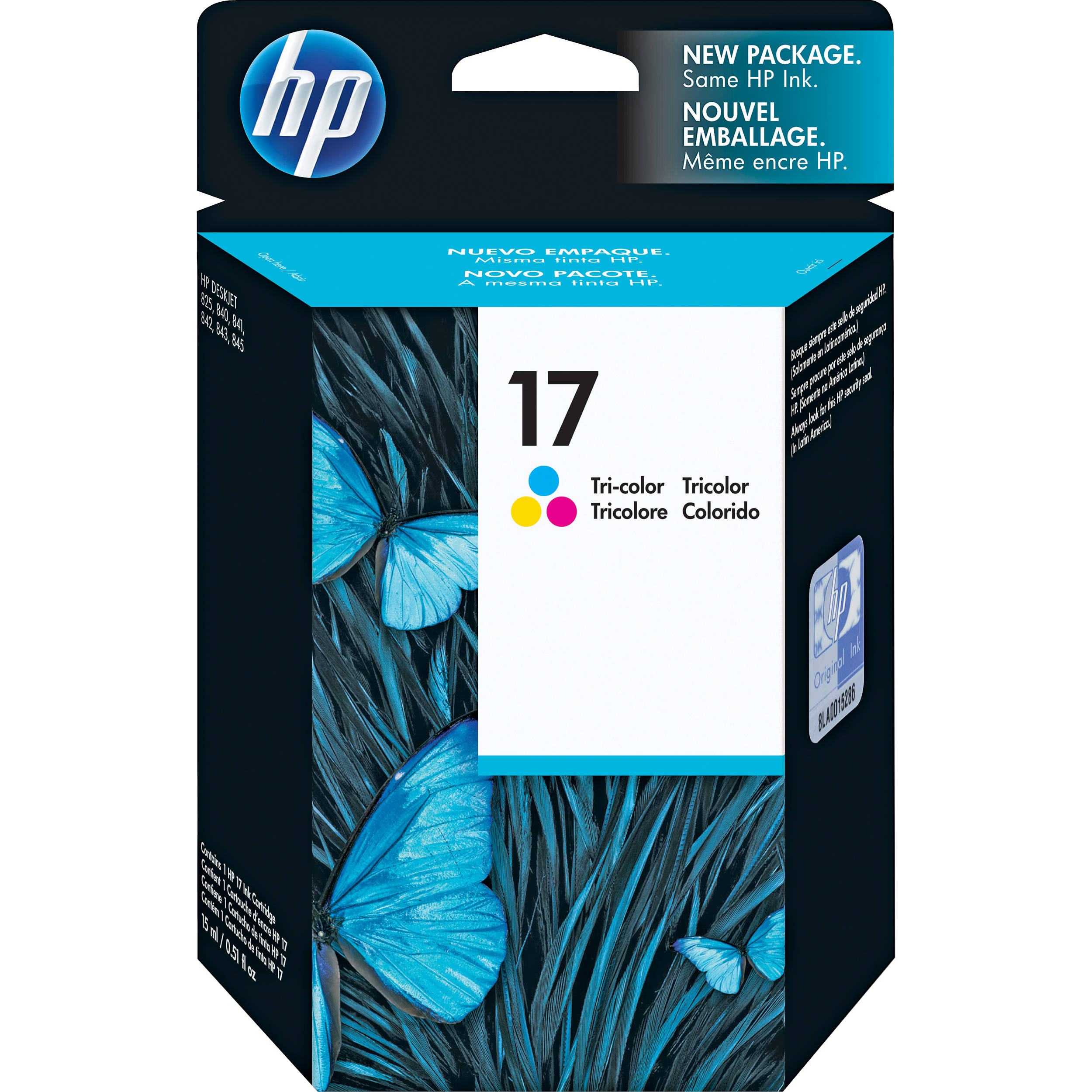 HP 17 Tri-Color Inkjet Print Cartridge for Deskjet 840c & 842c Printers