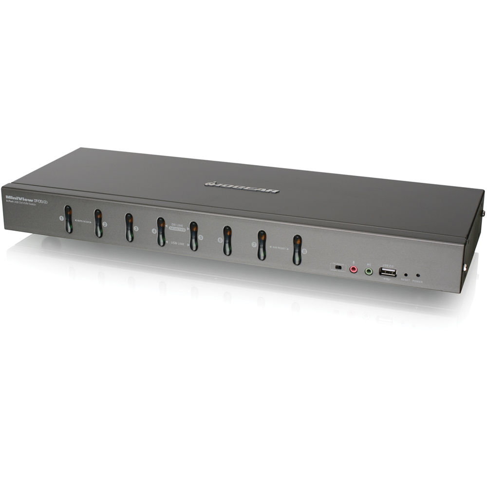 IOGEAR 8 Port DVI KVMP Switch with VGA Support