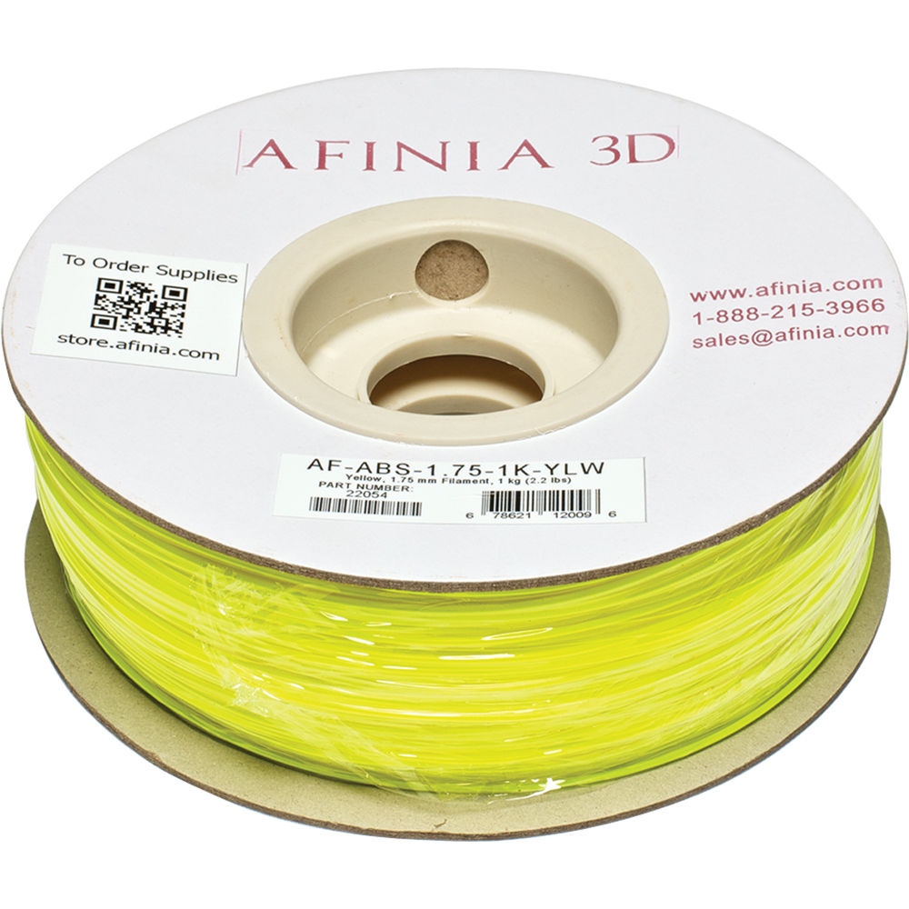 Afinia Value-Line ABS Filament for Afinia 3D Printers (Yellow, 1.75mm)