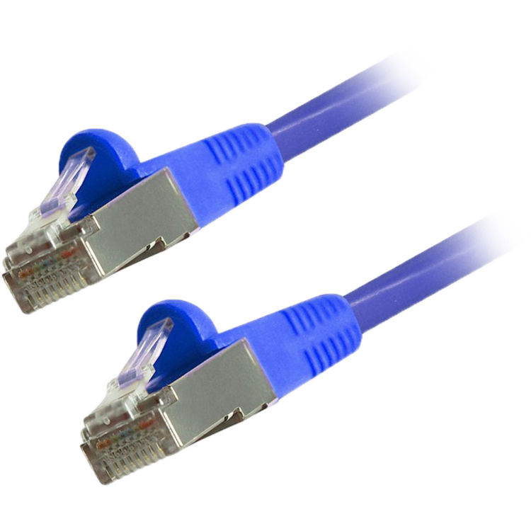 Comprehensive Cat 6 Snagless Shielded Ethernet Cable (1', Blue)