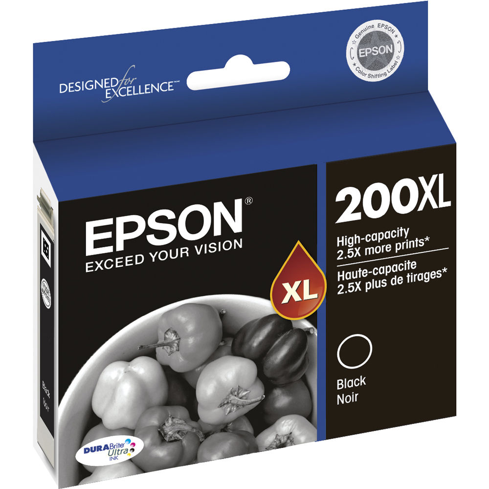 Epson 200XL DURABright High-Capacity Black Ink Cartridge