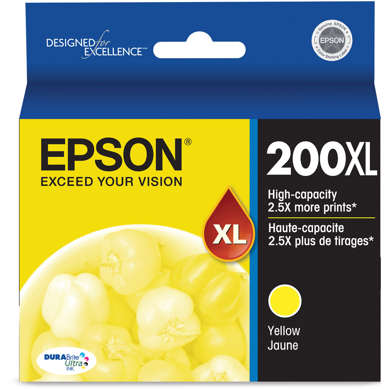 Epson 200XL DURABright High-Capacity Yellow Ink Cartridge