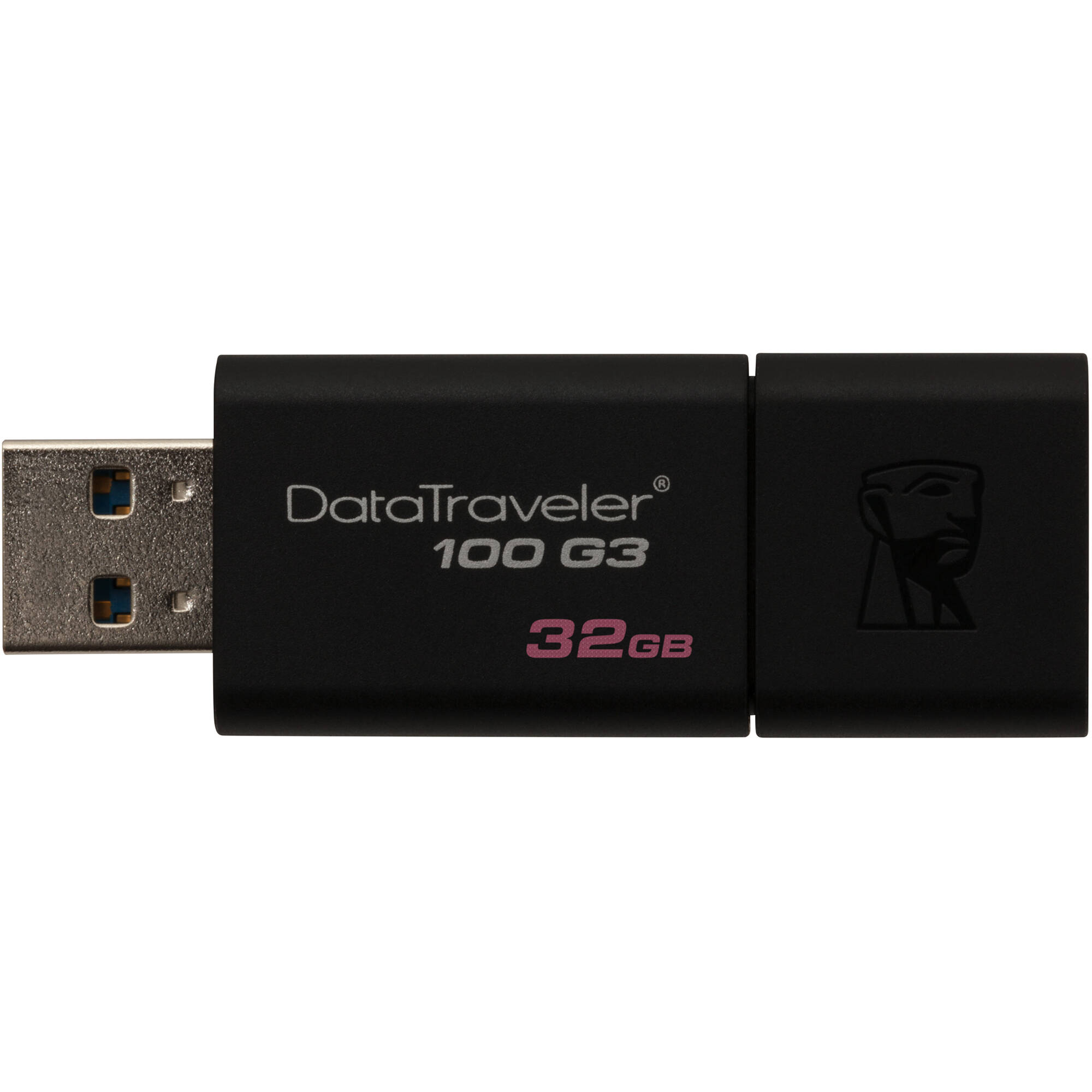 Kingston 32GB Data Traveler 100 G3 USB 3.0 Flash Drive (Black)