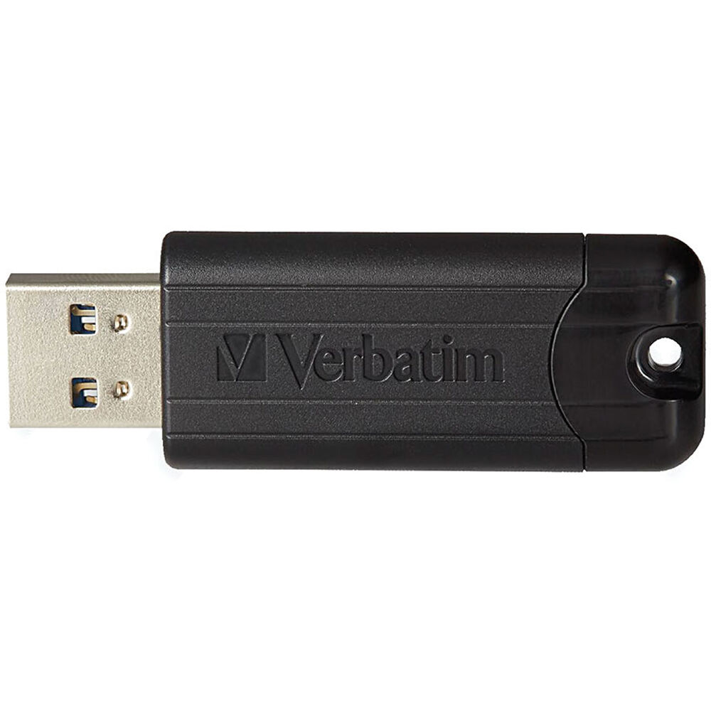 Verbatim 32GB PinStripe USB 3.0 Flash Drive (Black, 10-Pack)